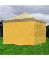 InstaHibit Privacy Sidewall Zipper UV30+ Fits 10x10ft Canopy Outdoor 1 Piece