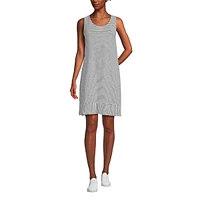 Lands' End Women's Cotton Slub Swing Tank Dress