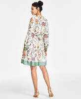 Anne Klein Women's Floral-Print Fit & Flare Dress