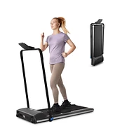 Yescom 1.5HP Compact Folding Electric Treadmill Motorized Running Machine Gym Fitness