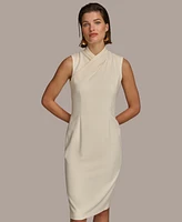 Donna Karan Women's Mock-Neck Sheath Dress