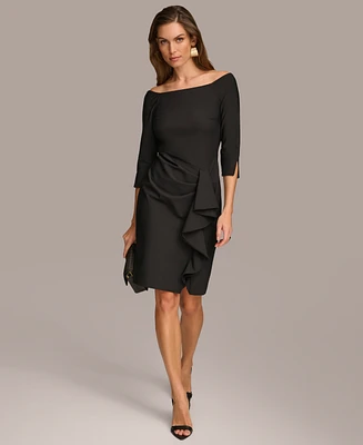 Donna Karan Women's Ruffled Sheath Dress