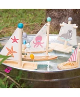Small Foot Octopus Catamaran Wooden Water Toy