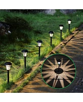 Maggift 12-Pack Waterproof Solar Path Lights for Outdoor Spaces