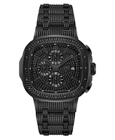 Jbw Men's Heist Multifunction Black Stainless Steel Watch, 45mm
