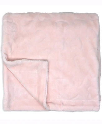 Amor Bebe Baby Girls Luxury Sculpted Fleece Blanket