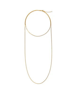 Ellie Vail Palmer Wrap Snake Chain Necklace