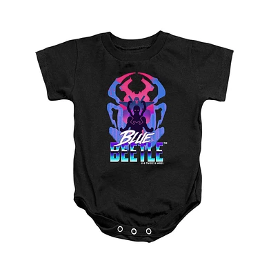 Blue Beetle Baby Girls Silhouette Snapsuit