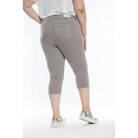 Slink Jeans Plus Size Mid Rise Crop Jeans