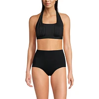 Lands' End Women's D-Cup Chlorine Resistant Square Neck Halter Bikini Top