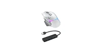 Logitech G502 X Plus Wireless Gaming Mouse (White) Bundle