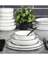 Gibson Home Oslo 16 Piece Dinnerware Set, Service for 4