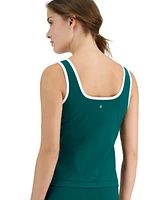 Id Ideology Women's Ottoman Ribbed Tank Top, Created for Macy's