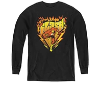 Flash Boys Dc Youth Comics Blazing Speed Long Sleeve Sweatshirt