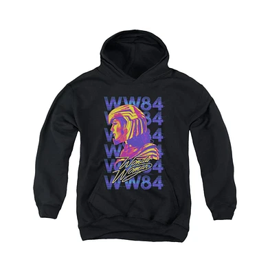 Wonder Woman Boys 84 Youth Ww84 Repeat Pull Over Hoodie / Hooded Sweatshirt