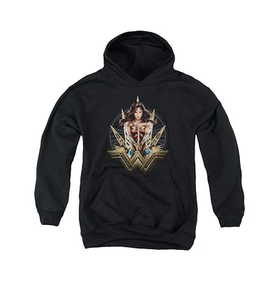 Wonder Woman Movie Youth Blades Pull Over Hoodie / Hooded Sweatshirt