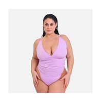 Rebdolls Plus Size Kailani Ruched Swimsuit