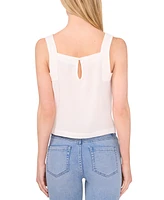 CeCe Women's Square-Neck Cropped Tank Top