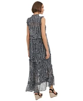 Tommy Hilfiger Women's Floral-Print Tiered Maxi Dress