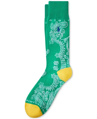 Polo Ralph Lauren Men's Bandana-Print Slack Socks