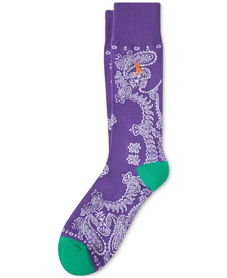 Polo Ralph Lauren Men's Bandana-Print Slack Socks