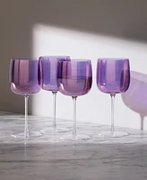 Lsa International Aurora Wine Glass 15oz Polar Violet x 4