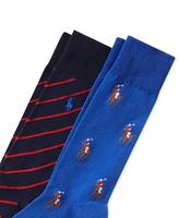 Polo Ralph Lauren Men's 2-Pk. Knit-In Pony Slack Socks