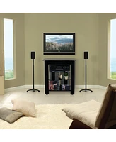 Sanus EFSat Height-Adjustable Stands for Satellite Speakers - Pair (Black)