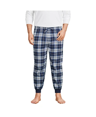 Lands' End Big & Tall Flannel Jogger Pajama Pants