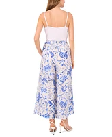 Vince Camuto Women's Printed Drawstring Wide-Leg Pants