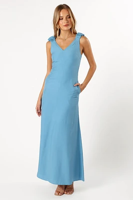 Petal and Pup Women's Michael Ruched Strap Maxi Dress