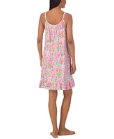 Lauren Ralph Women's Short Tunnel Neck Strap Nightgown