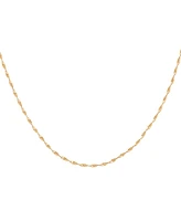 Fine Bonanza Twist Link 18" Chain Necklace in 14k Gold