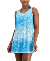 J Valdi Women's Lattice-Back Dress Swim Cover-Up