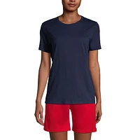 Lands' End Women's School Uniform Tall Short Sleeve Feminine Fit Essential T-shirt