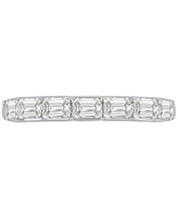 Diamond Emerald-Cut Anniversary Band (1 ct. t.w.) in 14k White Gold