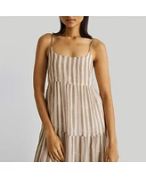 Reistor Women's Strappy Tiered Maxi Dress