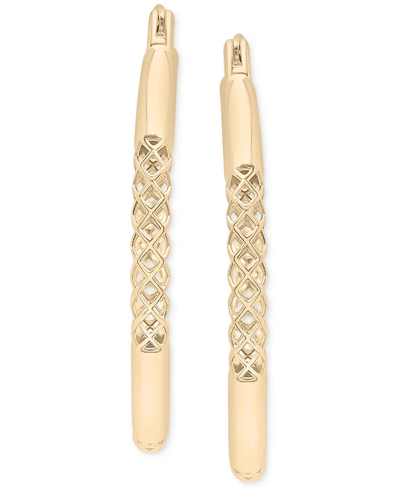 Audrey by Aurate Lattice Extra Small Hoop Earrings in Gold Vermeil, Created for Macy's