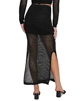 Guess Women's Morgen Sequined Knit Maxi Skirt