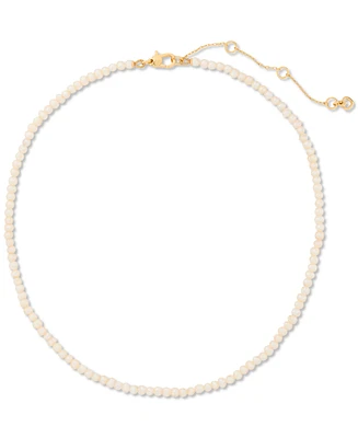 kate spade new york Gold-Tone One In a Million Imitation Pearl Necklace, 16" + 3" extender