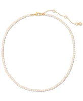 kate spade new york Gold-Tone One In a Million Imitation Pearl Necklace, 16" + 3" extender