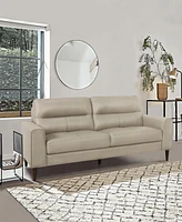 White Label Tabor 76" Leather Match Sofa