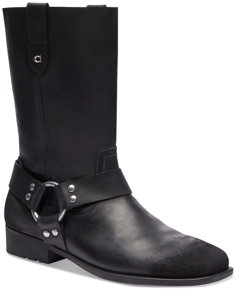 Coach Women's Tara Moto Pull-On Harness Biker Boots