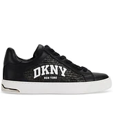 Dkny Women's Abeni Arch Raffia Logo Low-Top Sneakers