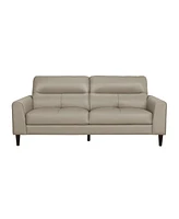 White Label Tabor 76" Leather Match Sofa