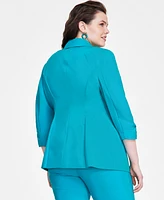 I.n.c. International Concepts Plus Size 3/4-Sleeve Blazer, Created for Macy's