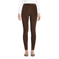 Lands' End Petite Sport Knit High Rise Corduroy Leggings