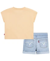 Levi's Toddler Palm Dolman Tee and Shorts Set