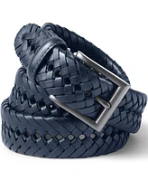 Lands' End Big & Tall Leather Braid Belt