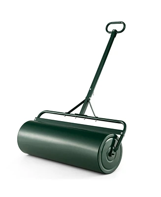 Slickblue Metal Lawn Roller with Detachable Gripping Handle